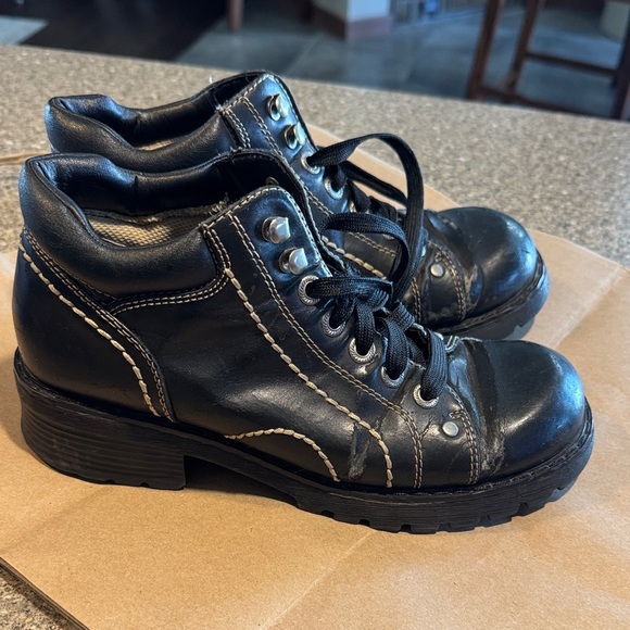 Y2k lower east side grunge punk chunky boots - Picture 1 of 4